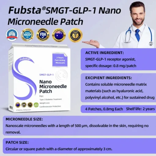 Fubsta™ SMGT-GLP-1 Nano Microneedle Patch